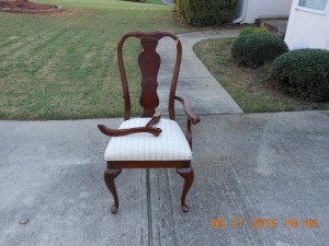 Broken Queen Anne Arm Chair Broken Queen Anne Arm Chair